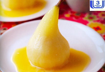 Pears in Butterscotch Sauce